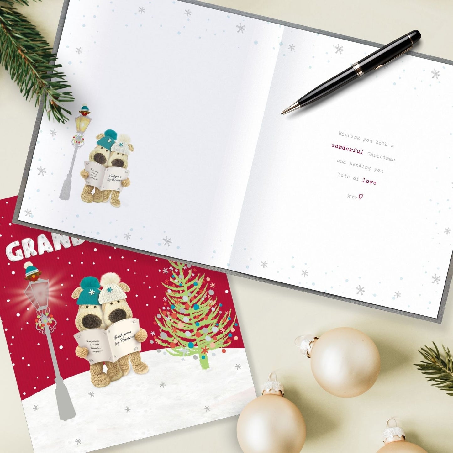 Boofle Great Grandparents Christmas Card Carol Singing Cute Xmas Greeting Cards