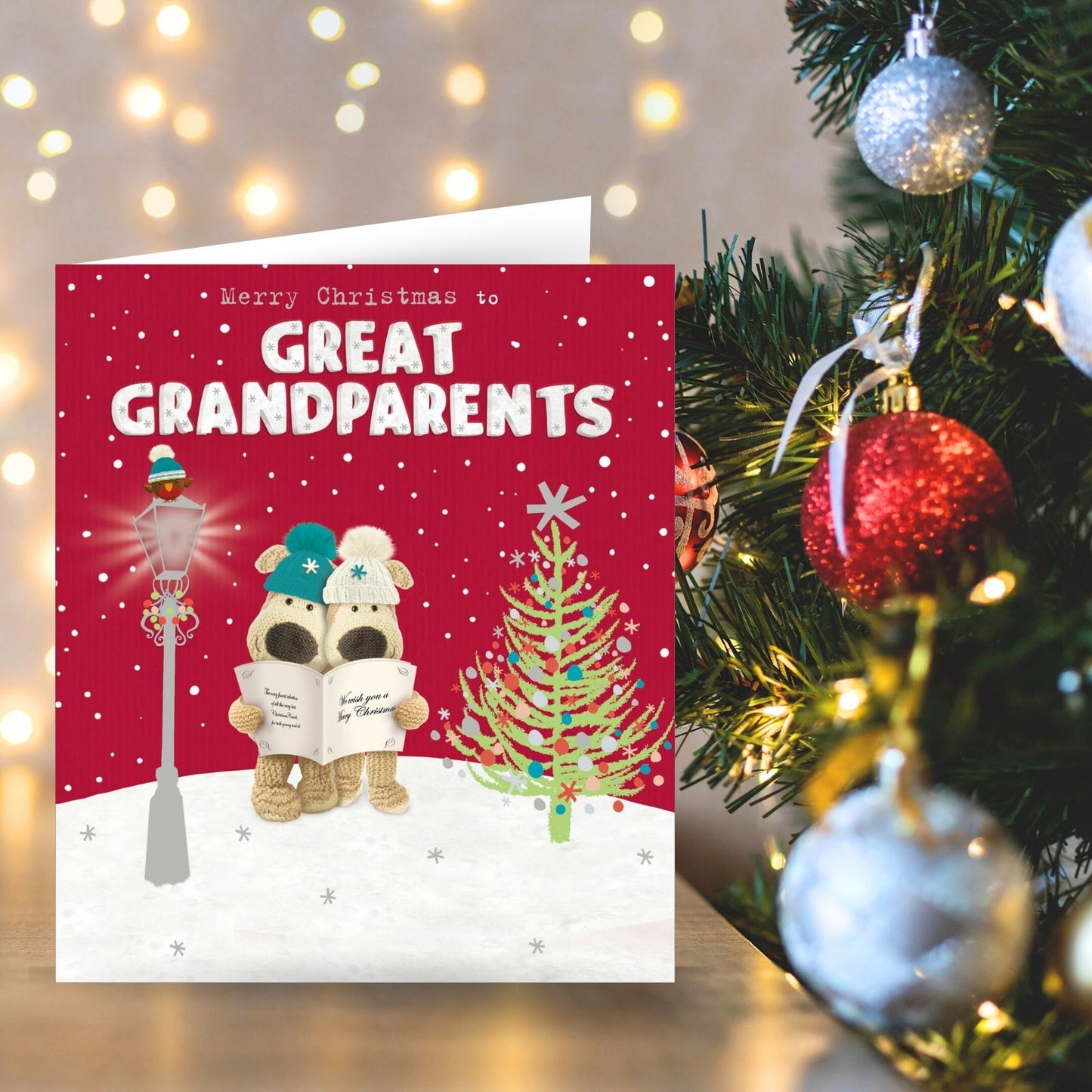 Boofle Great Grandparents Christmas Card Carol Singing Cute Xmas Greeting Cards
