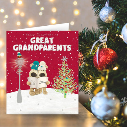 Boofle Great Grandparents Christmas Card Carol Singing Cute Xmas Greeting Cards