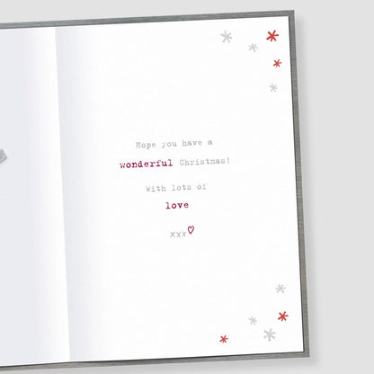 Boofle My Brilliant Husband Christmas Card Love Heart Cute Xmas Greeting Cards