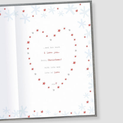 Boofle My Amazing Husband Christmas Card Embellished Cute Xmas Greeting Cards