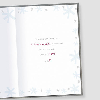 Boofle Love To Both Of You Christmas Card Embellished Cute Xmas Greeting Cards