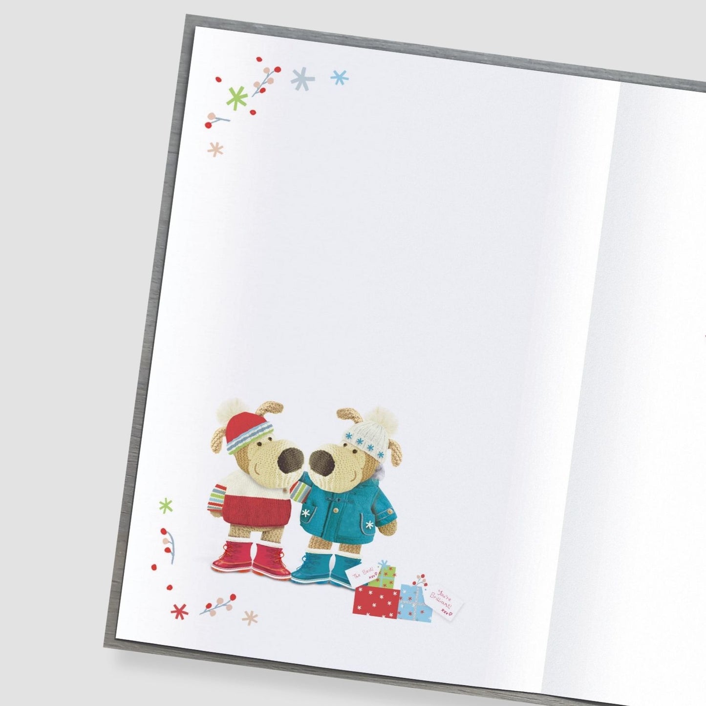 Boofle Amazing Brilliant Partner Christmas Card Embellished Xmas Greeting Cards