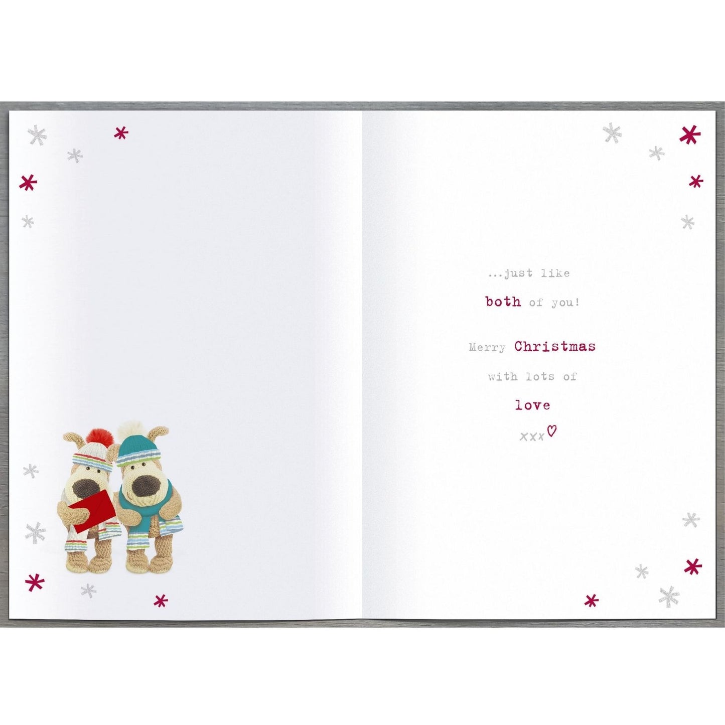 Boofle Sister & Brother-In-Law Christmas Card Embellished Xmas Greeting Cards