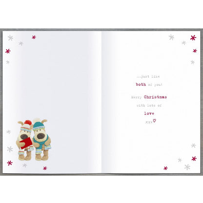 Boofle Sister & Brother-In-Law Christmas Card Embellished Xmas Greeting Cards