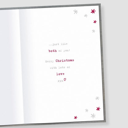 Boofle Sister & Brother-In-Law Christmas Card Embellished Xmas Greeting Cards