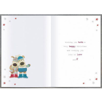 Boofle Son & Daughter-In-Law Christmas Card Embellished Cute Xmas Greeting Cards