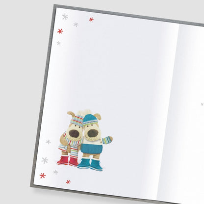 Boofle Son & Daughter-In-Law Christmas Card Embellished Cute Xmas Greeting Cards