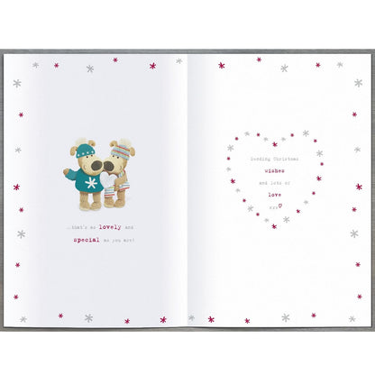 Boofle A Very Special Couple Christmas Card Embellished Cute Xmas Greeting Cards
