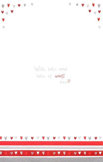 Boofle Valentine's Card From Your Dog Cute Greeting Card