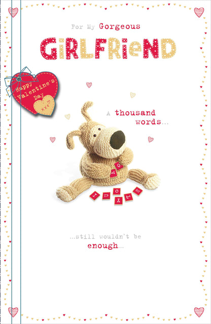 Boofle Girlfriend Thousand Words Valentine's Card
