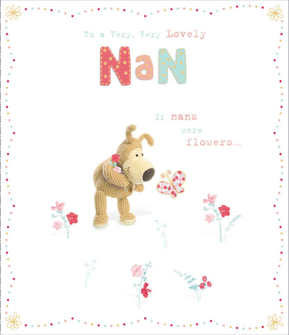 Boofle If Nans Were Flowers Mother's Day Greeting Card