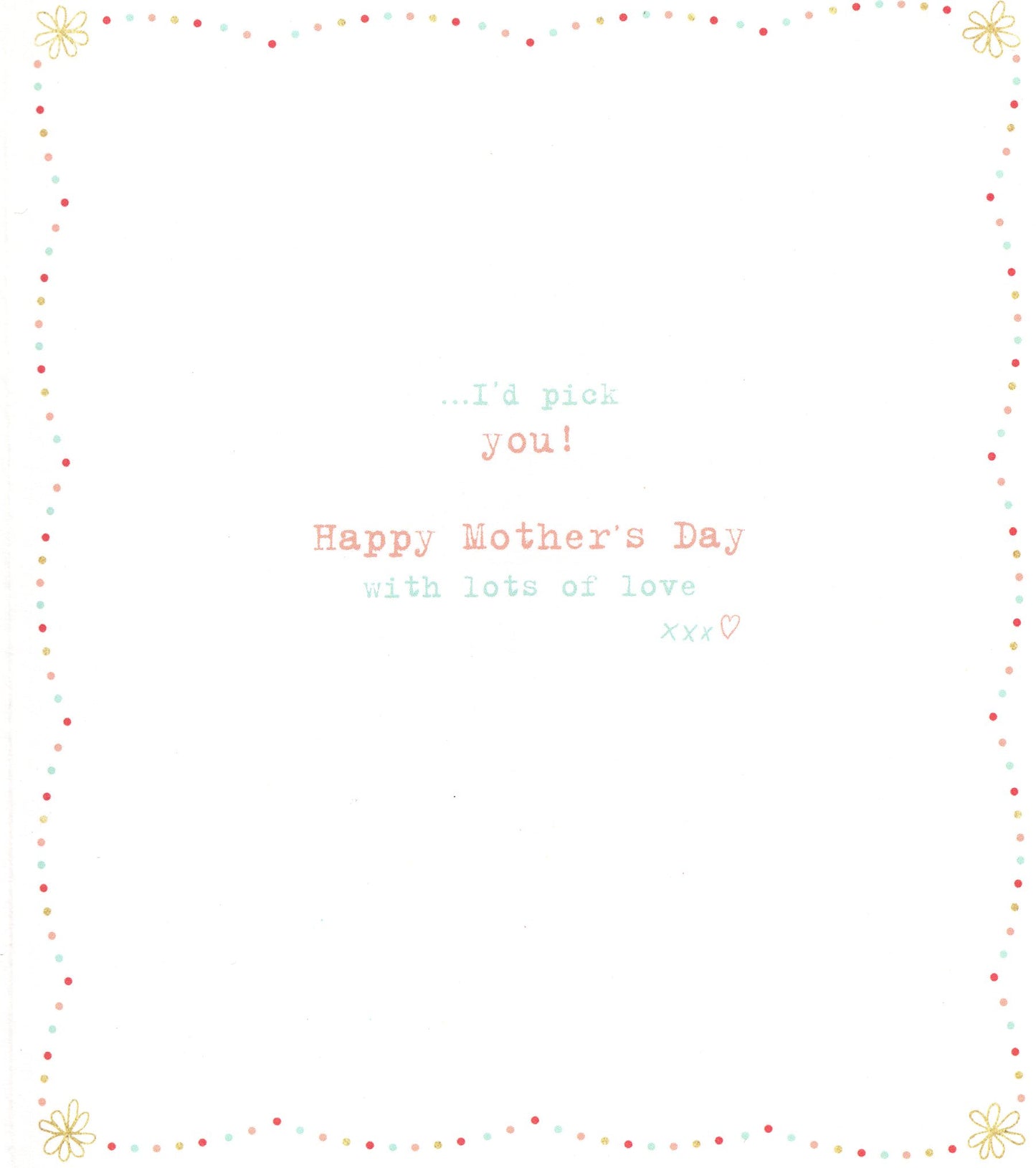 Boofle If Nans Were Flowers Mother's Day Greeting Card