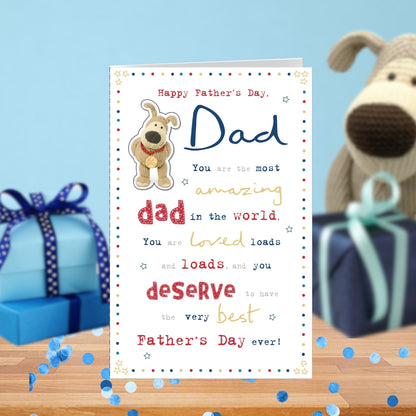 Boofle Dad You Are The Most Amazing Dad Father's Day Card