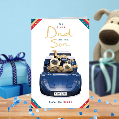 Boofle To A Great Dad From Your Son Father's Day Card