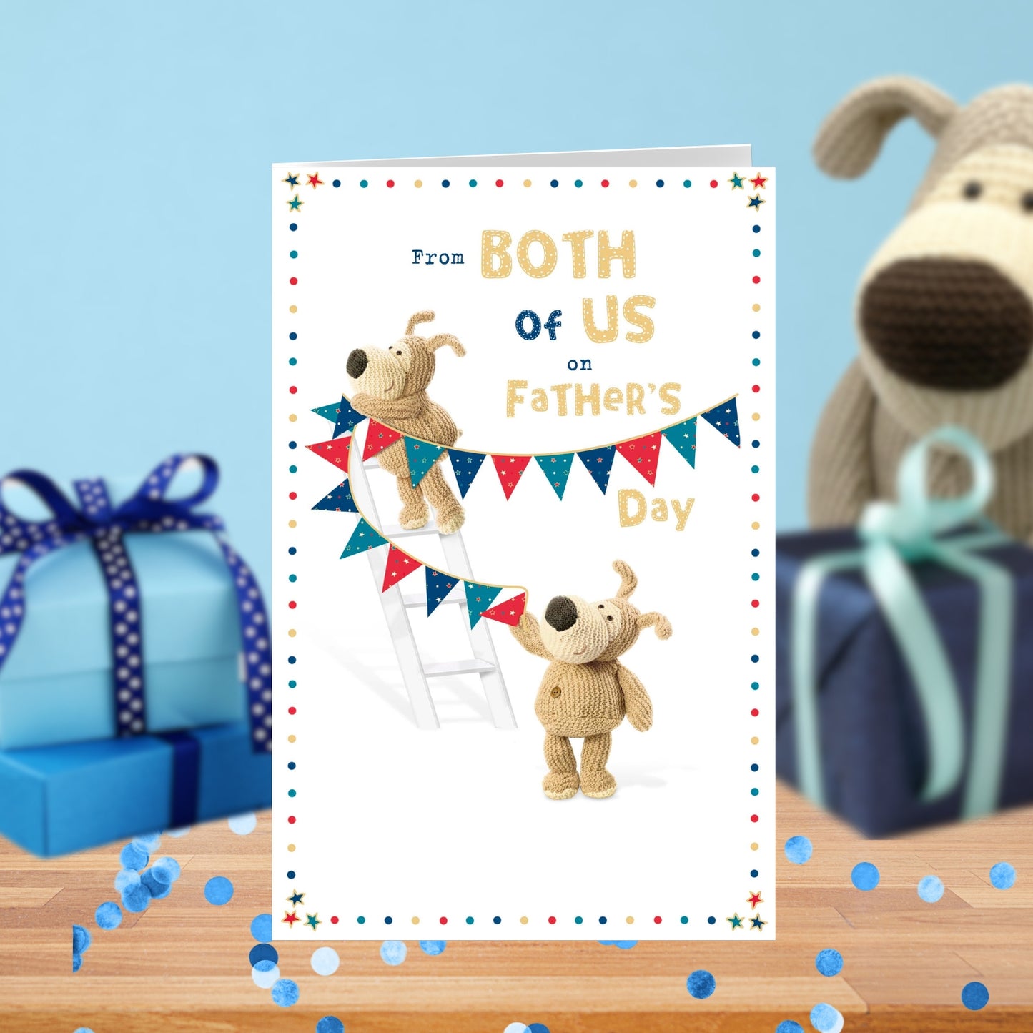 Boofle From Both Of Us On  Father's Day Card