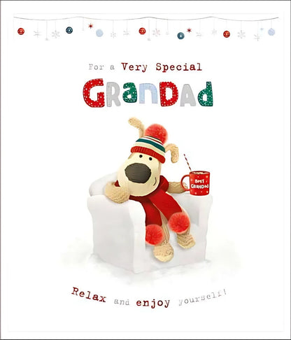 Boofle For A Very Special Grandad Christmas Greeting Card