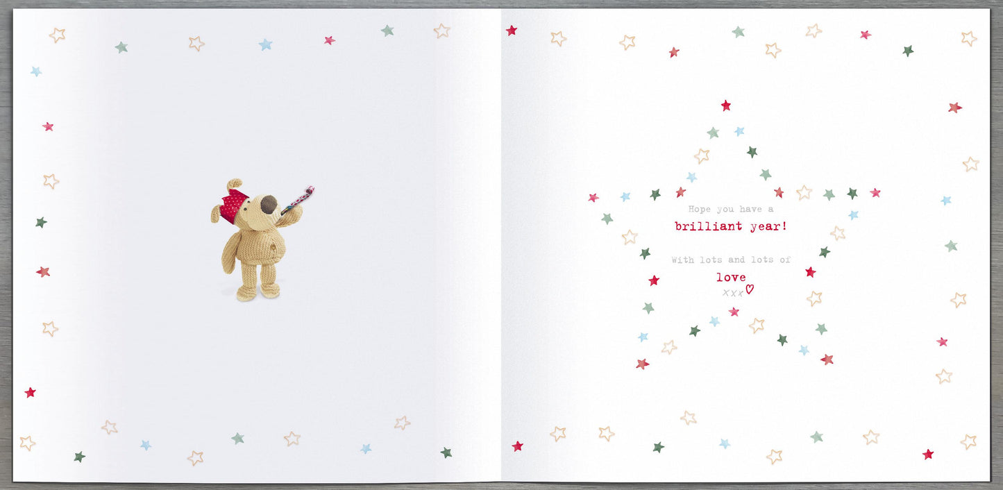 Boofle Wishing You A Very Happy New Year Christmas Greeting Card