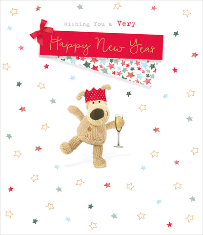Boofle Wishing You A Very Happy New Year Christmas Greeting Card