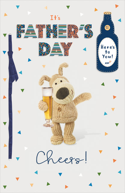 Boofle It's Father's Day Cheers! Cuddly Cheers! Cute Father's Day Greeting Card