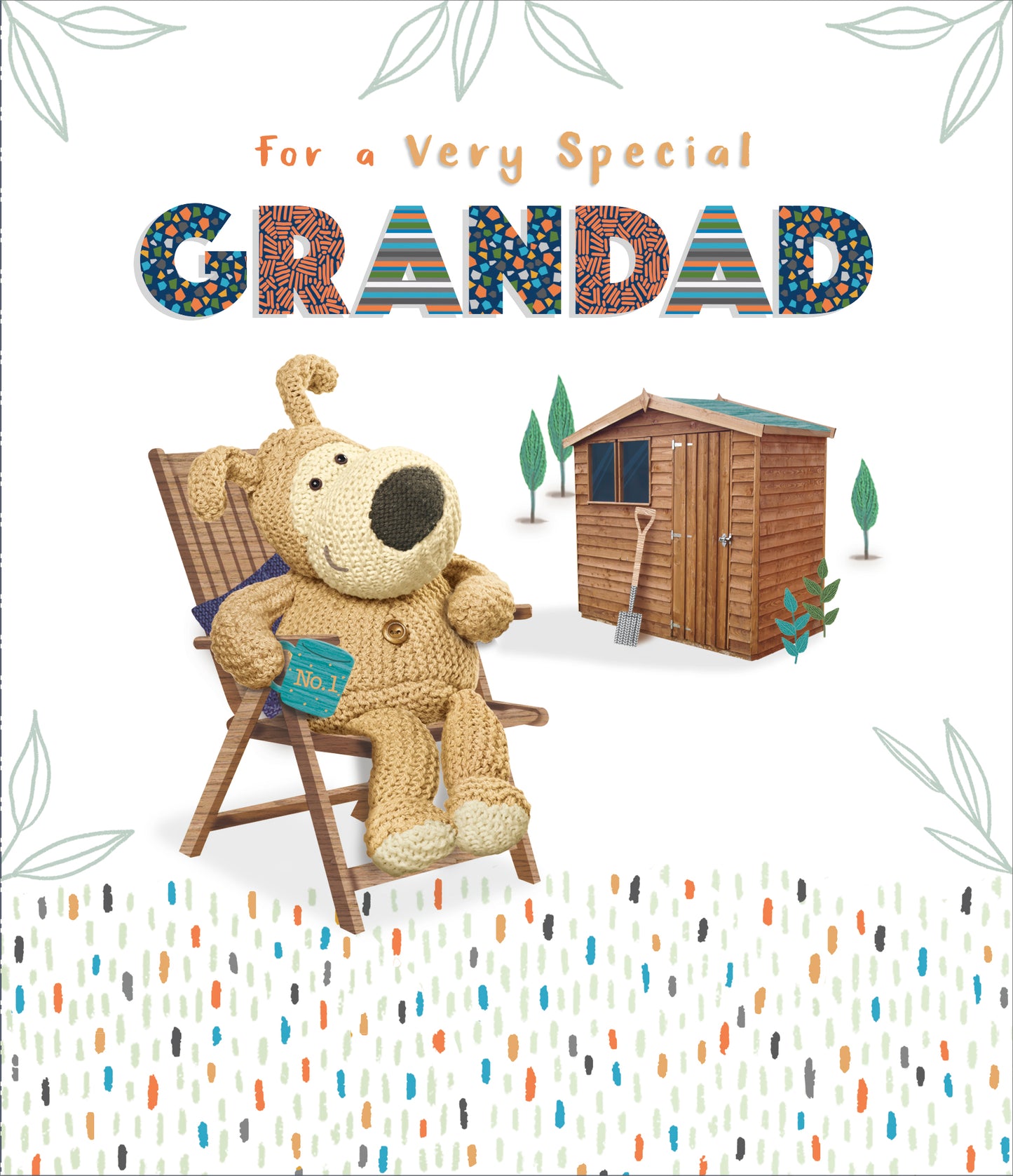 Boofle Very Special Grandad Boofle's Chillaxin'! Cute Father's Day Greeting Card