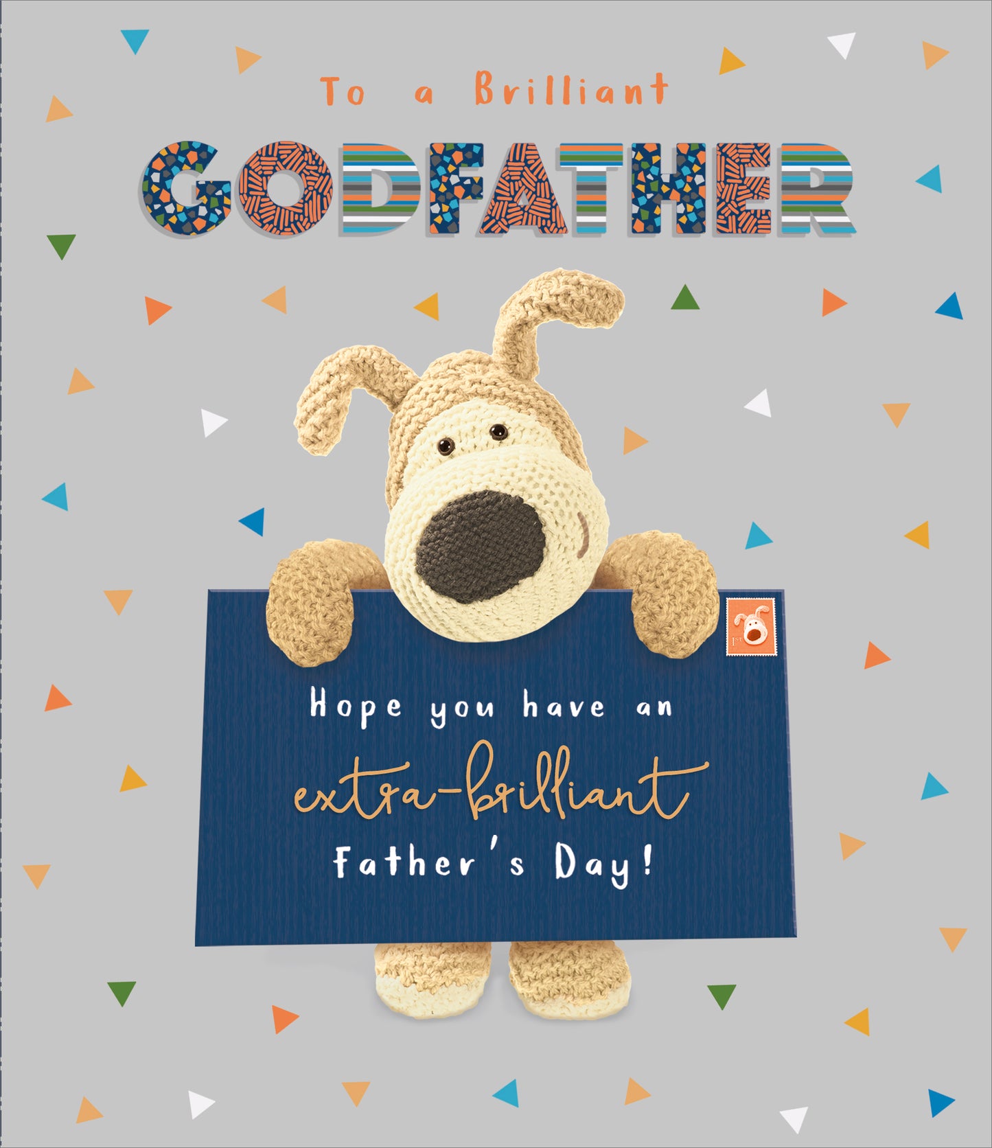 Boofle Extra Brilliant God-Father Cute Father's Day Greeting Card