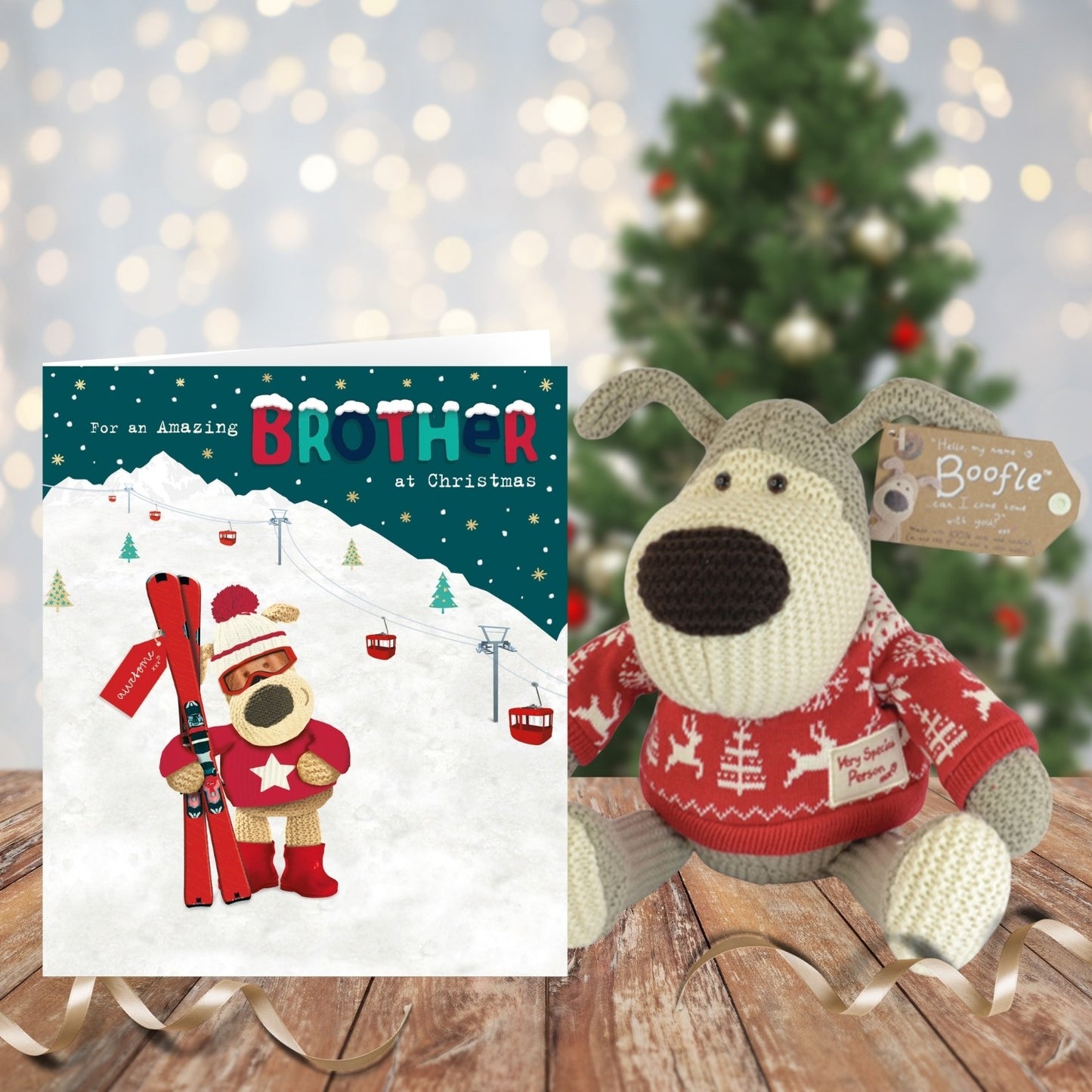 Boofle For An Amazing Brother Cute Christmas Greeting Card