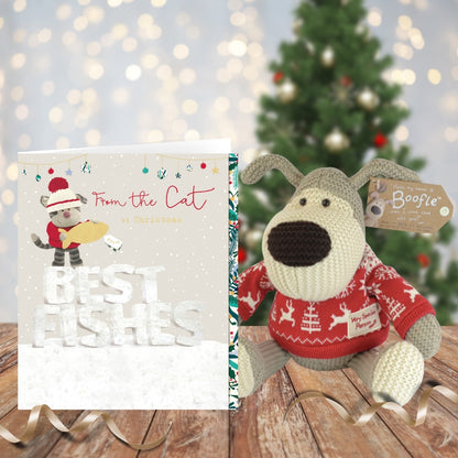 Boofle From The Cat Cute Best Fishes Christmas Greeting Card
