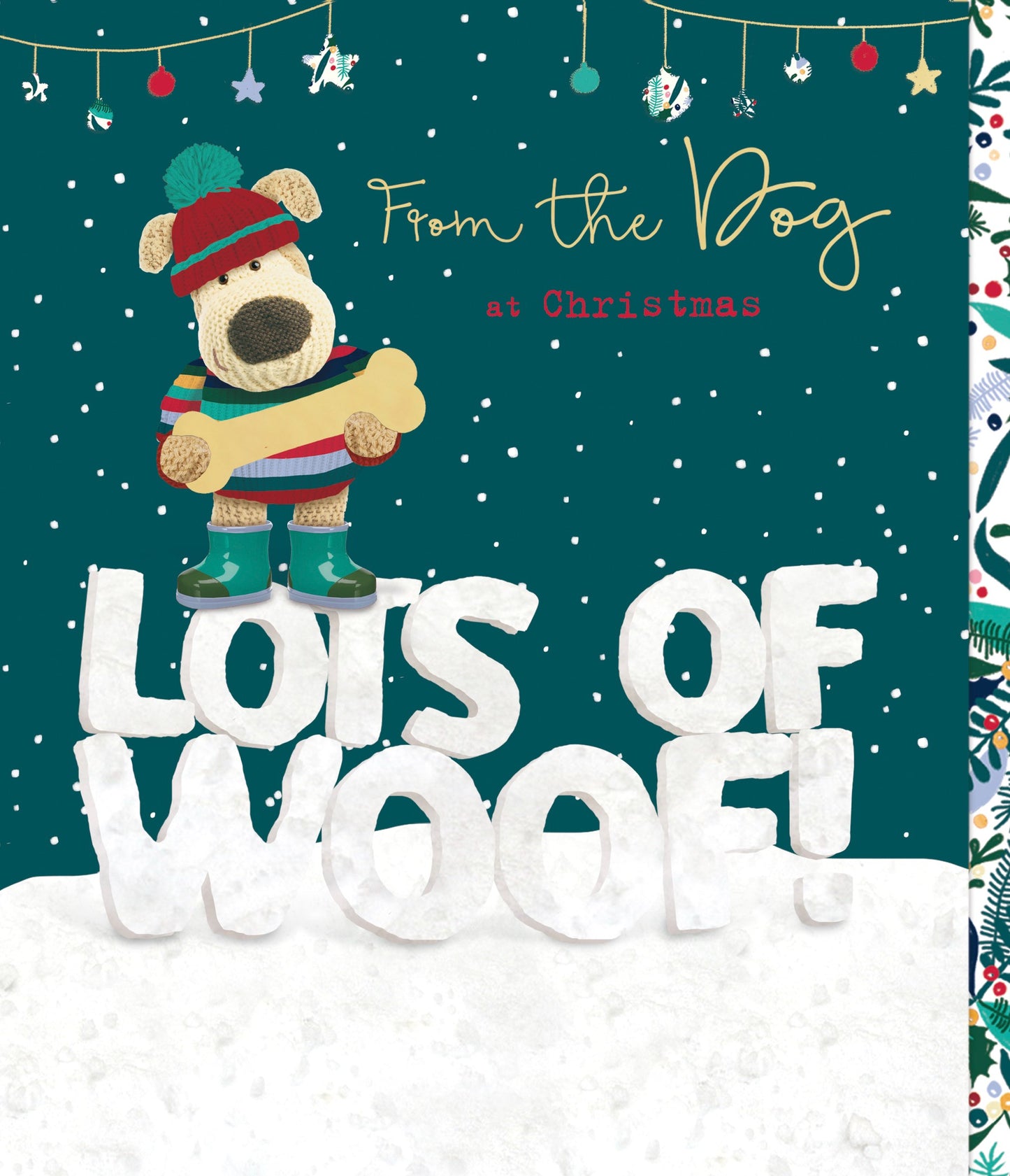 Boofle From The Dog Lots Of Woof Cute Christmas Greeting Card