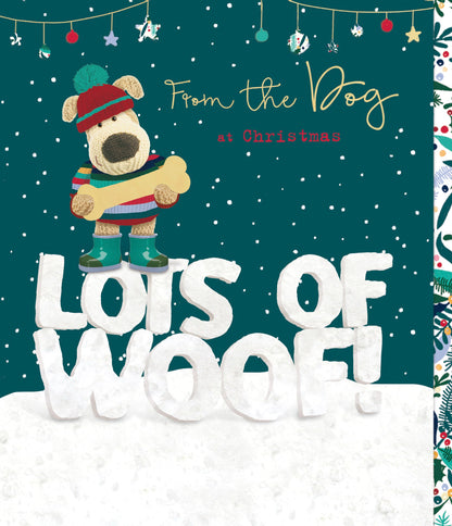 Boofle From The Dog Lots Of Woof Cute Christmas Greeting Card