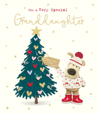 Boofle Very Special Granddaughter Just For You Cute Christmas Greeting Card