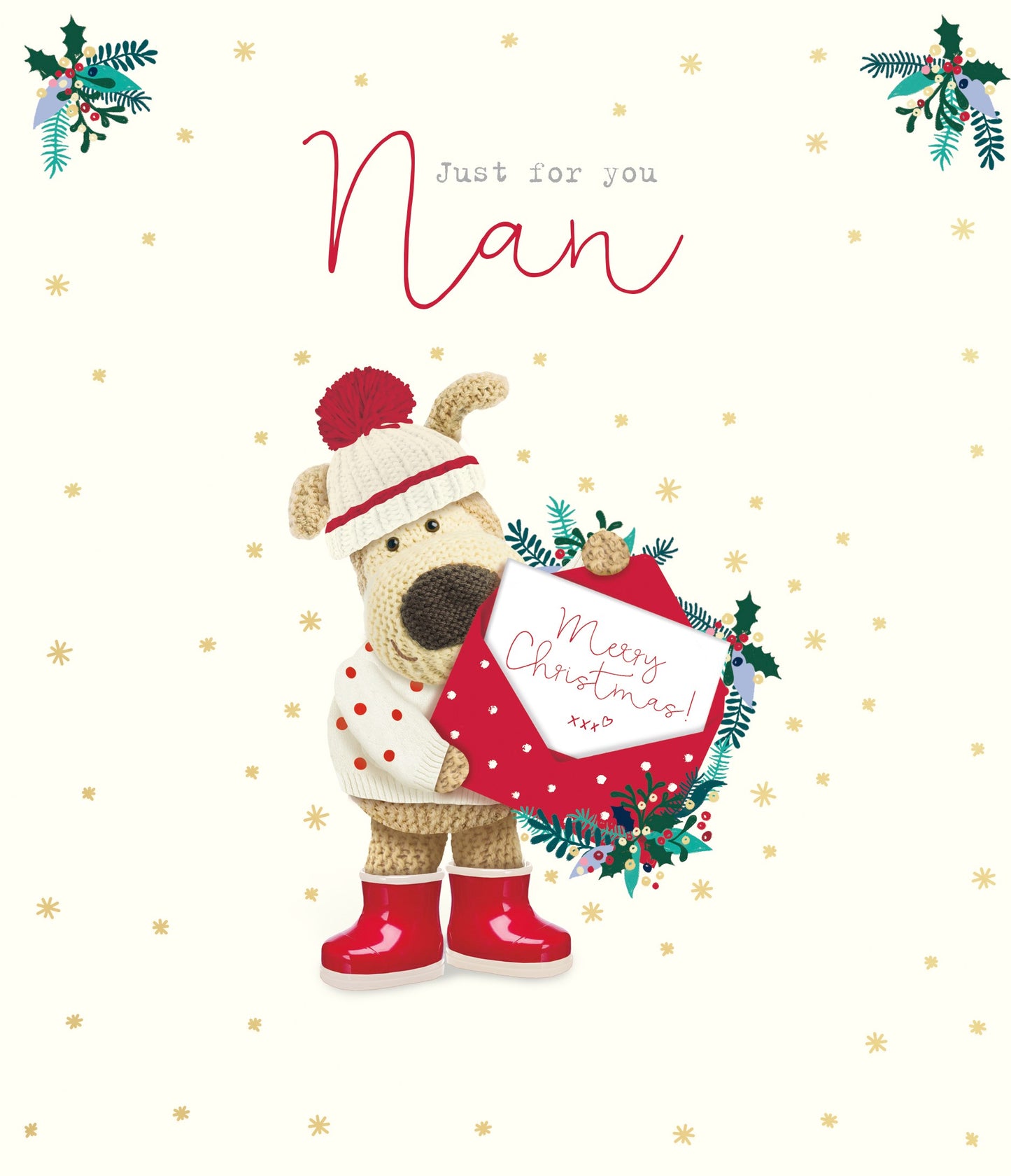 Boofle Just For You Nan Merry Christmas Cute Christmas Greeting Card