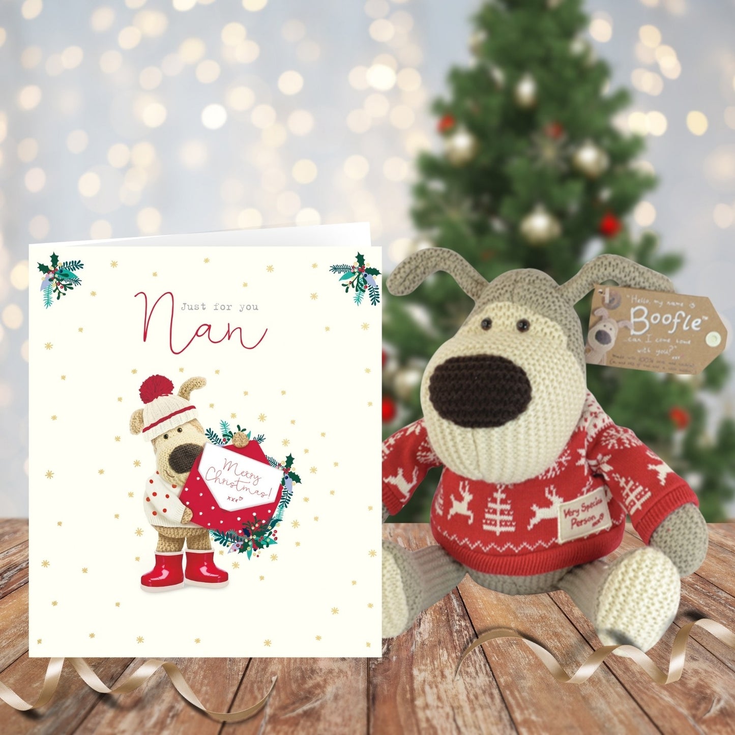 Boofle Just For You Nan Merry Christmas Cute Christmas Greeting Card