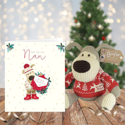 Boofle Just For You Nan Merry Christmas Cute Christmas Greeting Card
