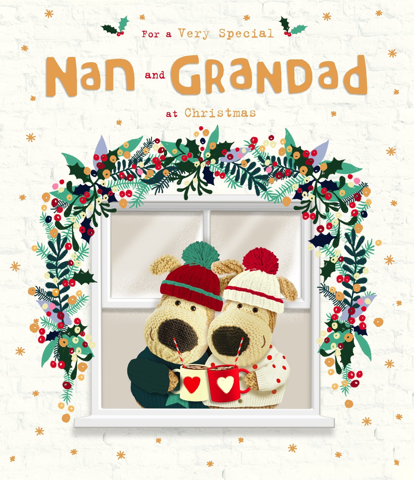 Boofle For A Very Special Nan & Grandad Cosy Cute Christmas Greeting Card