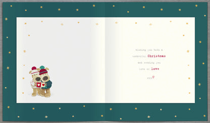 Boofle For A Very Special Nan & Grandad Cosy Cute Christmas Greeting Card