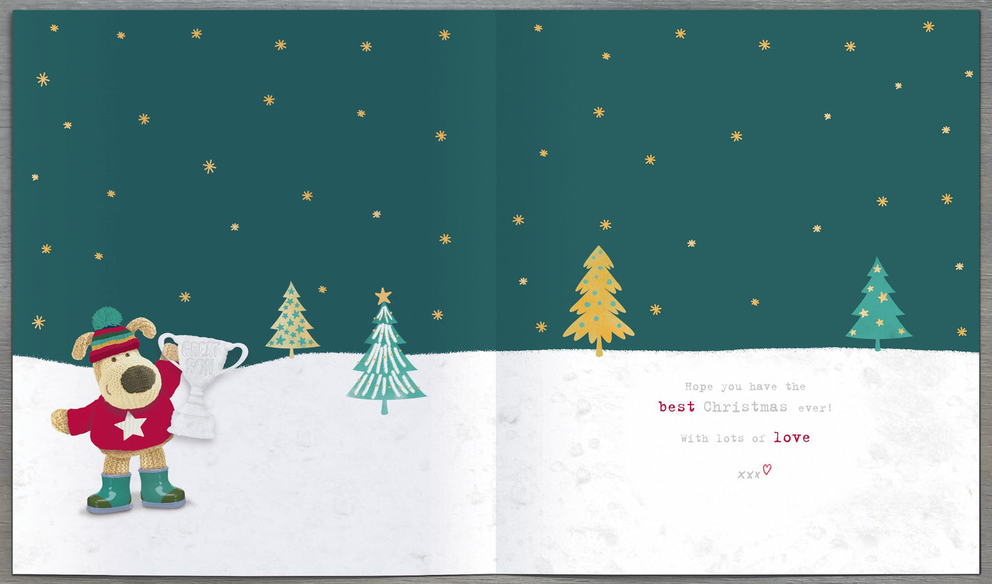 Boofle Merry Christmas To A Brilliant Son Cute Christmas Greeting Card