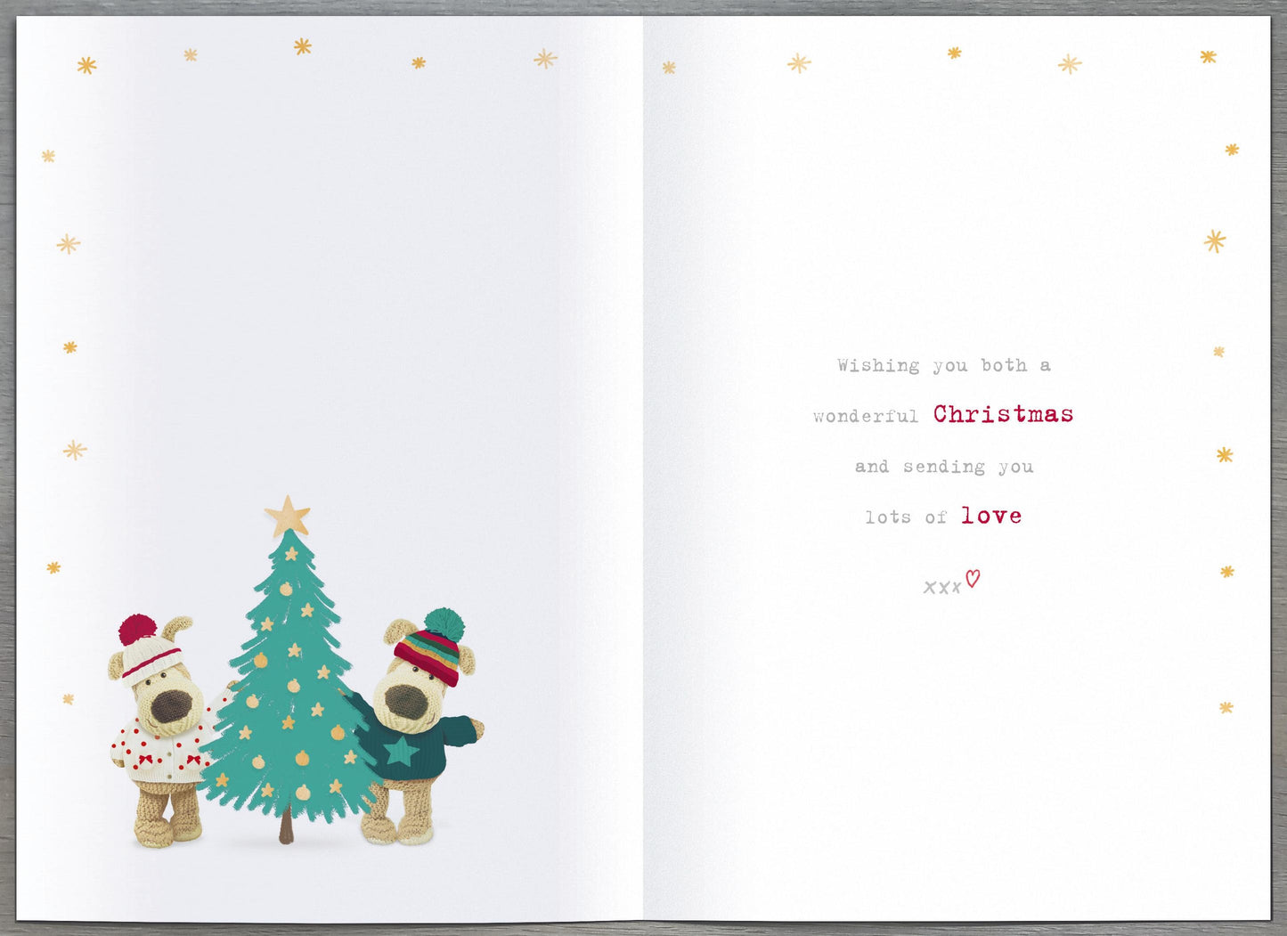 Boofle Embellished Special Daughter & Son-In-Law Cute Christmas Greeting Card