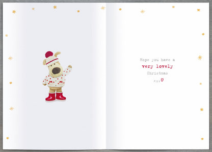 Boofle To A Very Special Gran Poinsettia Blooms Cute Christmas Greeting Card