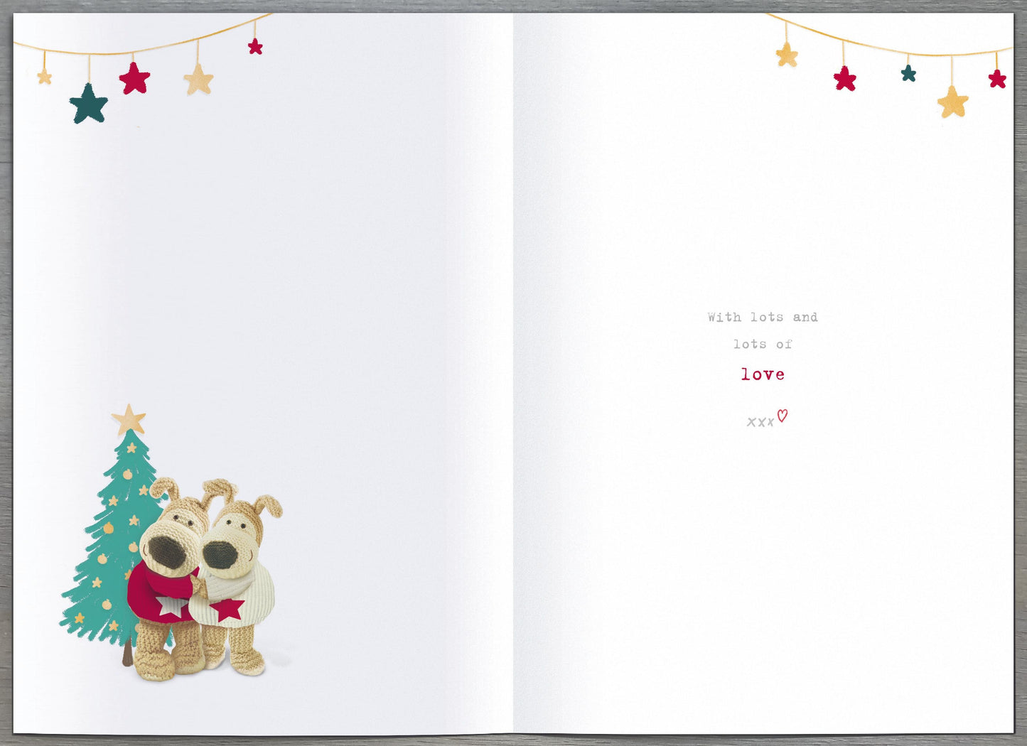 Boofle Embellished Special Son & His Girlfriend Cute Christmas Greeting Card