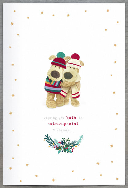 Boofle Embellished To A Special Couple Snuggly Love Cute Christmas Greeting Card