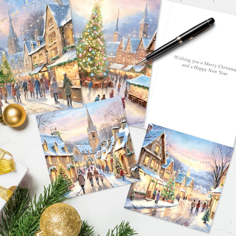 Fairdeal Box of 20 Village Charity Christmas Cards Supporting Multiple Charities