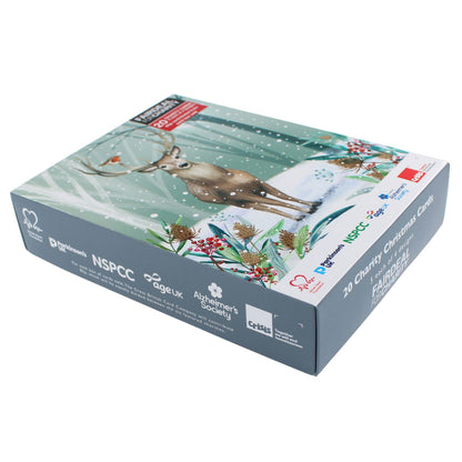 Fairdeal Box of 20 Wildlife Charity Christmas Card Supporting Multiple Charities