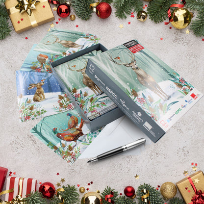 Fairdeal Box of 20 Wildlife Charity Christmas Card Supporting Multiple Charities