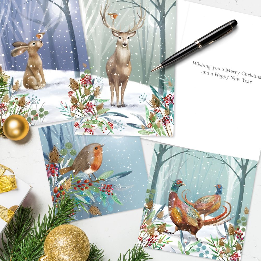 Fairdeal Box of 20 Wildlife Charity Christmas Card Supporting Multiple Charities