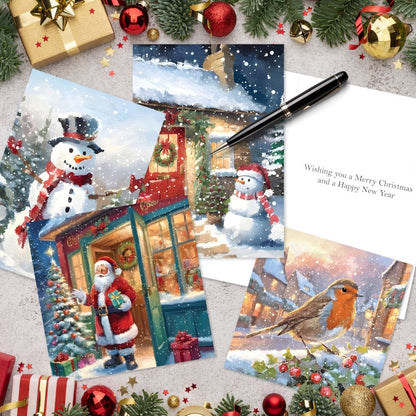 Fairdeal Box of 20 Festive Charity Christmas Cards Supporting Multiple Charities
