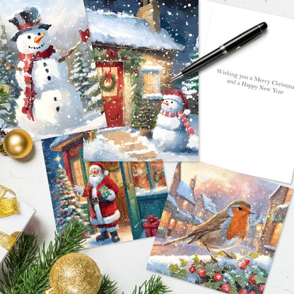 Fairdeal Box of 20 Festive Charity Christmas Cards Supporting Multiple Charities