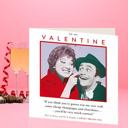 To My Valentine Funny Retro Valentines Day Card