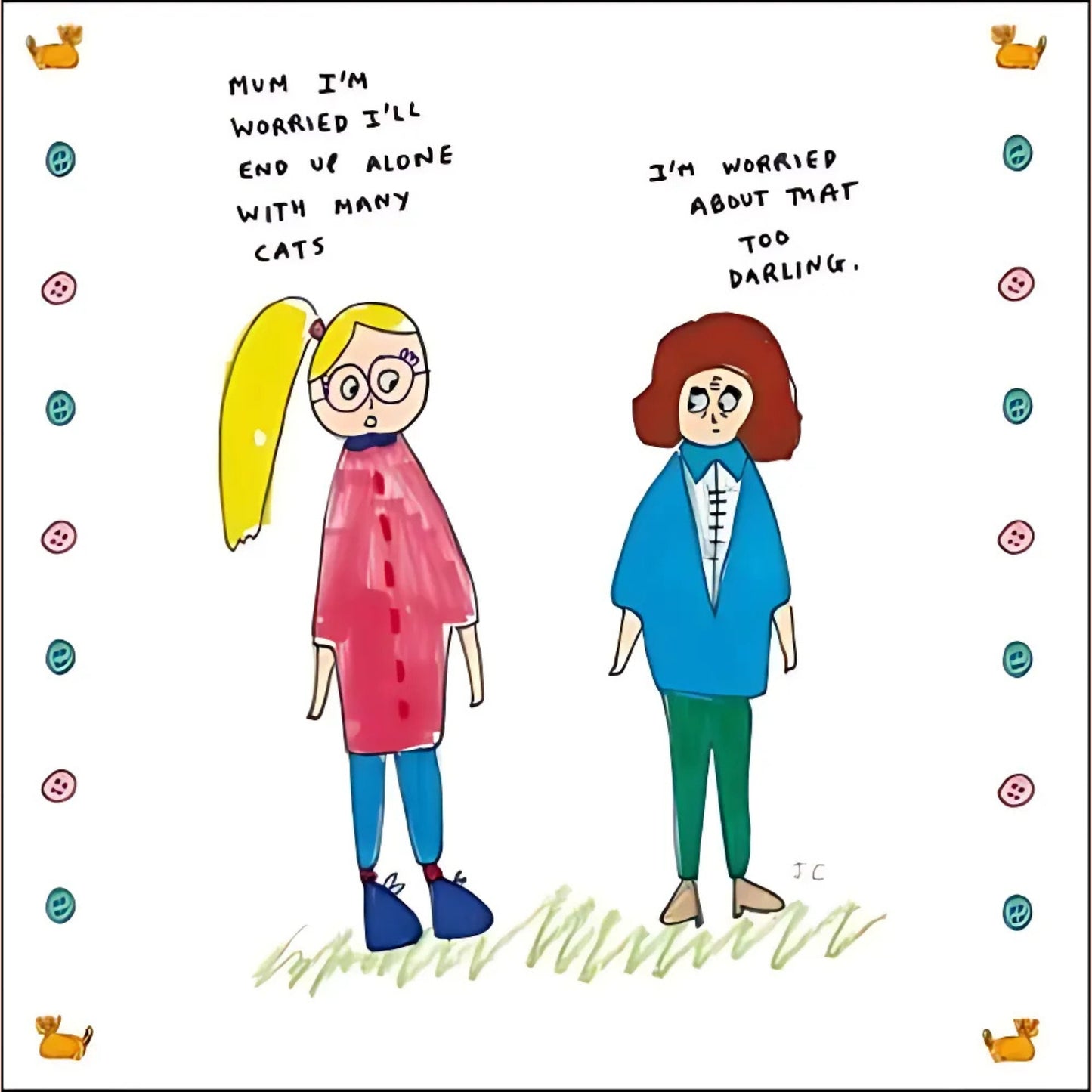 Too Many Cats Funny Love Sick Mother's Day Greeting Card