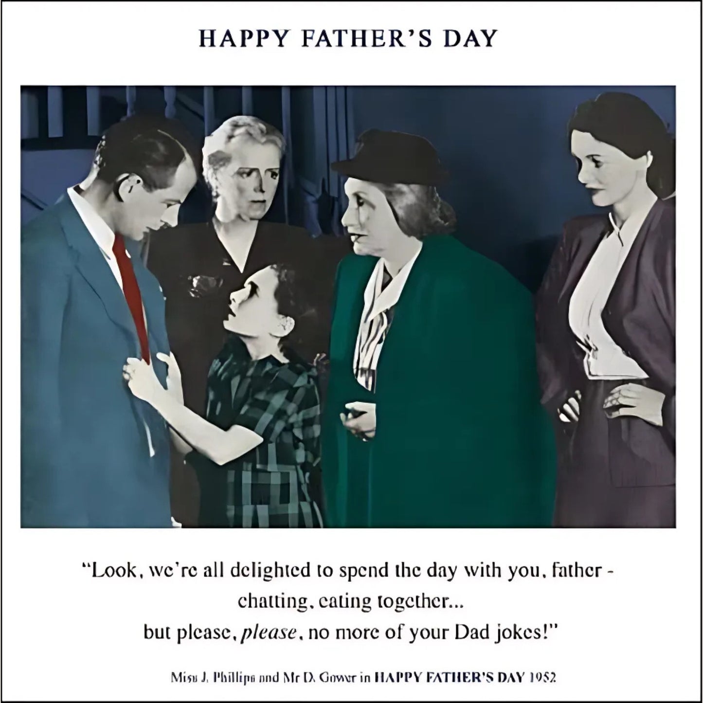 Funny No More Dad Jokes Father's Day Greeting Card
